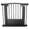 iron hallway gate in black finish