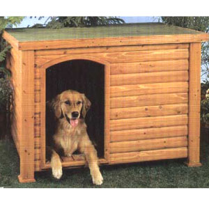 Precision Pet dog house - Outback Log Cabin