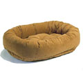 donut bed: teacup, small, medium, large & xl dog bed with tiny grid texture
