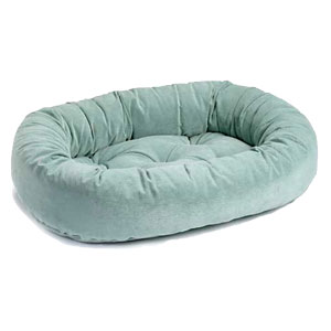 donut bed: teacup, small, medium, large & xl dog bed in soft Carribean Blue-Aqua fabric