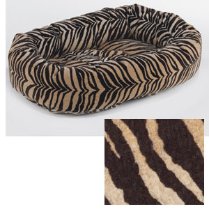 animal print safari donut bed: teacup, small, medium, large & xl dog bed 