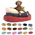 donut beds in microvelvet fabrics: teacup, small, medium, large & xl dog