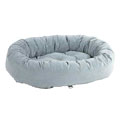 donut bed: tiny, small, medium, large & xl dog bed with cut herringbone texture