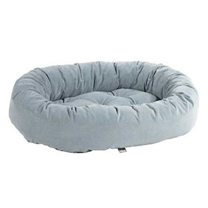 donut bed: tiny, small, medium, large & xl dog bed with cut herringbone texture