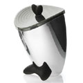 luxury stainless steel pet treat jar