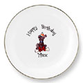 personalized dog birthday gift plate