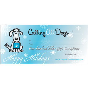 dog gift certificate - $100