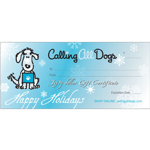 dog gift certificate - $50