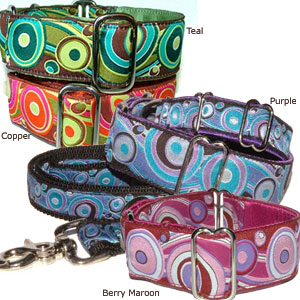 designer big dog collar available in 4 different color choices with matching leads