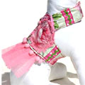 soft dog harness with tutu