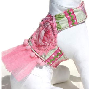 soft dog harness with tutu