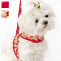 soft floral dog harness