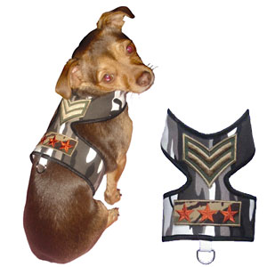 designer boy dog camo soft harness vest