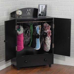 dog clothing wardrobe and storage solution - Paw collection