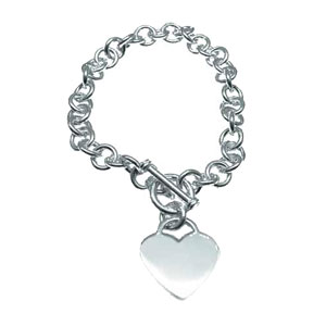 sterling silver heart necklace for dogs & dog owners