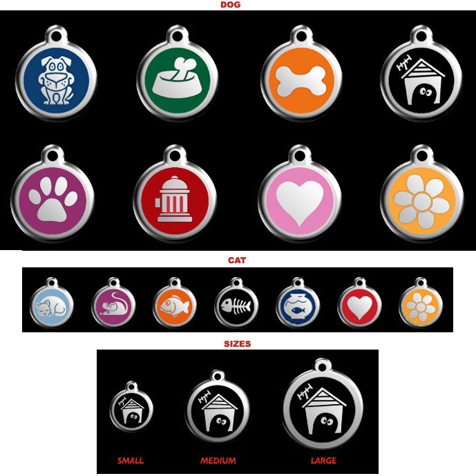 enamel pet id tags