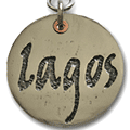 dog id tag - hand etched in Viner script font