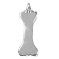 custom dog id tag - sterling silver dog bone