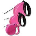 pink retractable leash: Flexi retractable leash