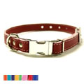 adjustable leather dog collars are available in your choice of 11 colors