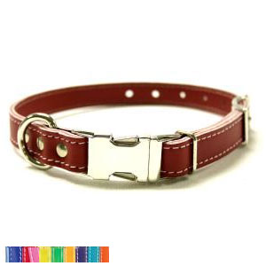 adjustable leather dog collars are available in your choice of 11 colors