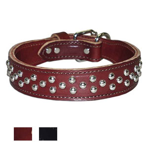 leather dog collar - Compton