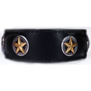 leather dog collar - Lone Star