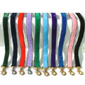 velvet leash offered in a rainbow color assortment