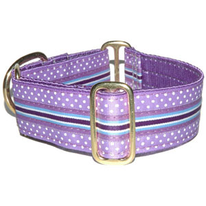 designer big dog collar dog collar in lilac grossgrain ribbon