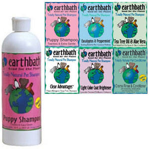 Earthbath pet shampoos and conditioner