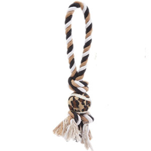 tennis ball rope toy for medium - big  dogs