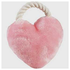 heart tug dog toy