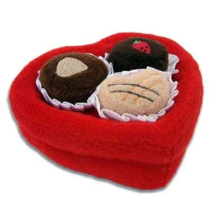 Valentine's Candy Dog Toy