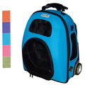 dog carrier on wheels also converts to a car seat