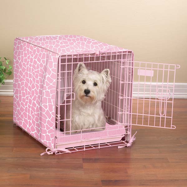pink dog kennel medium