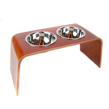 Elevated Dog Feeder Raised Dog Bowls Mid Century Modern Pet Bowls