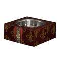 Christian Audigier Dog Bowl: Red Fleur de CA
