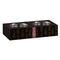 Christian Audigier Double Dog Bowl: Monogram