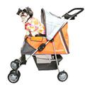 pet stroller: orange or lime green pet stroller